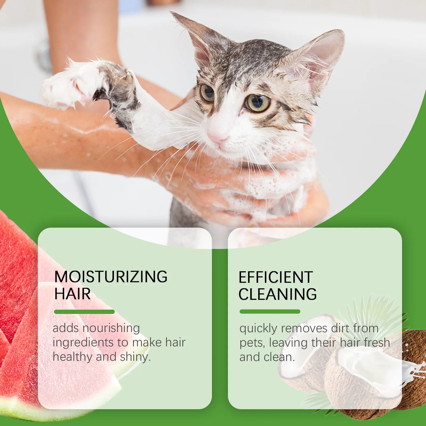 YEGBONG Refreshing 2-In-1 Pet Shampoo And Conditioner Itch Skin Moisturizing Dirt Odor Removal Conditioner Dog Shower Gel